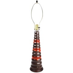 Mid-Century Modern Ceramic Drip Table Lamp