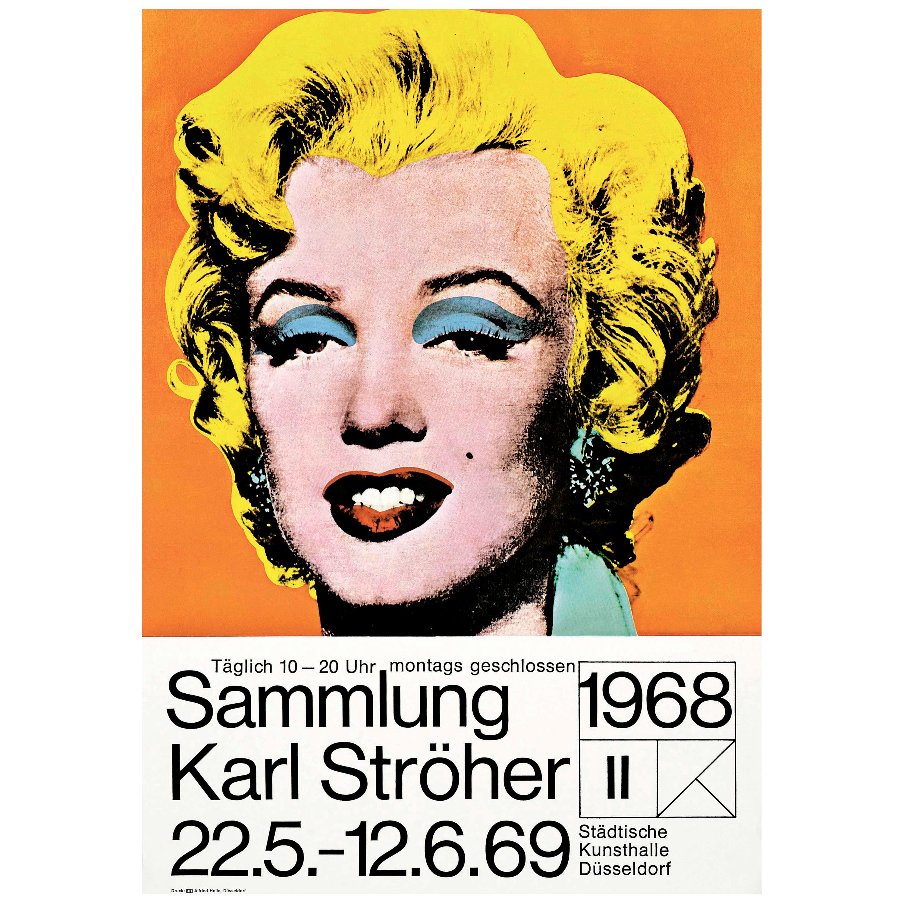 Andy Warhol 'Marilyn / Karl Ströher' Rare Original 1968 Poster Print For Sale