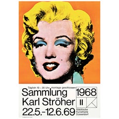 Andy Warhol 'Marilyn / Karl Ströher' Rare Original 1968 Poster Print