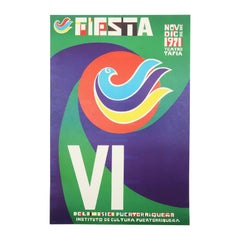 1971 Rafael Tufiño Serigraph for Puerto Rican Music Festival