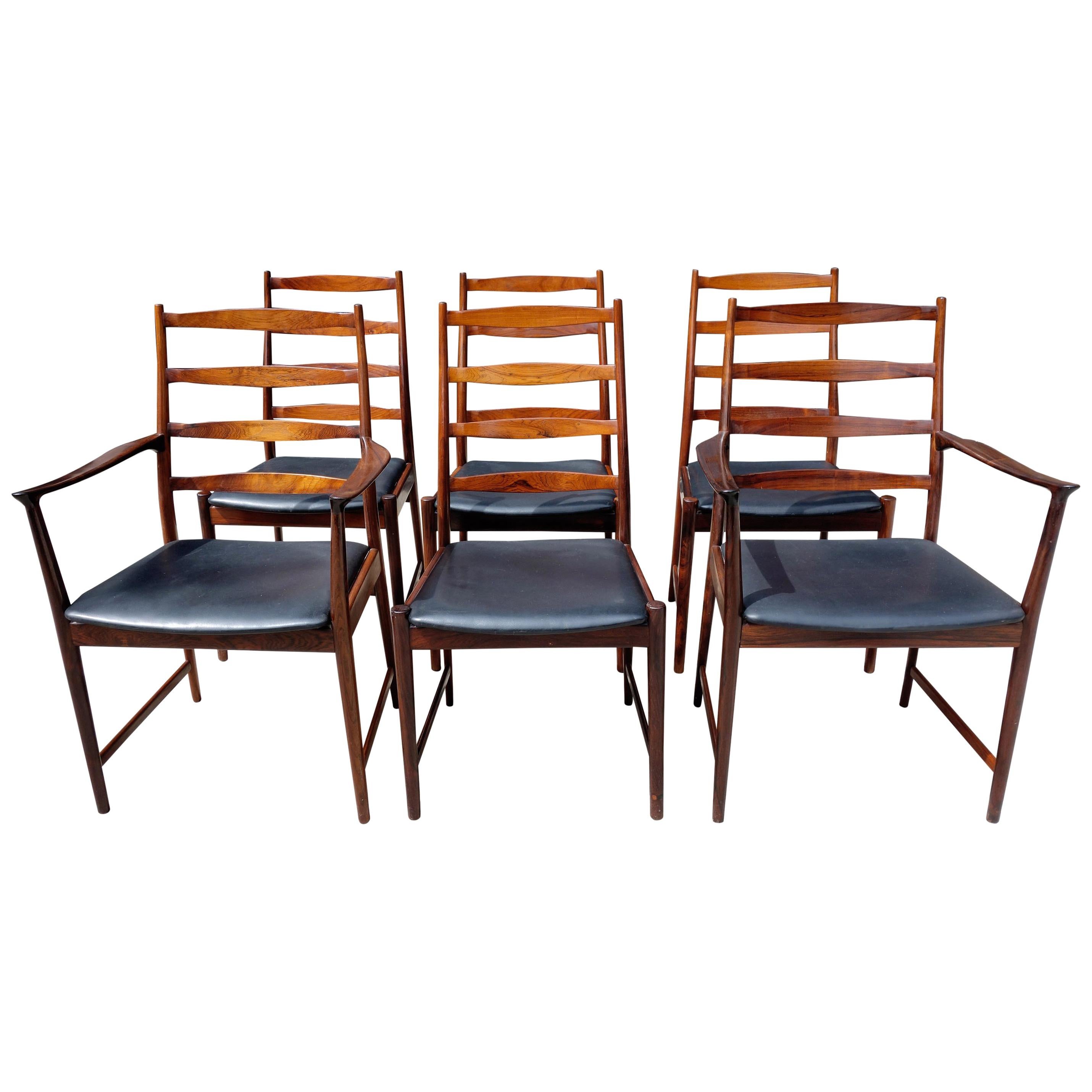 Midcentury Rosewood Dining Chairs Torbjørn Afdal for Vamo