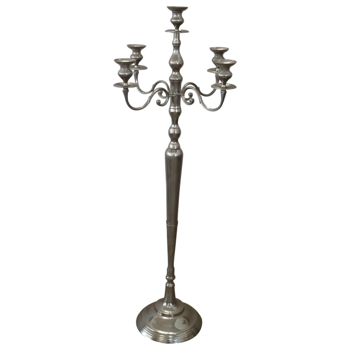 20th Century Italian Large Candelabrum in Forged Metal