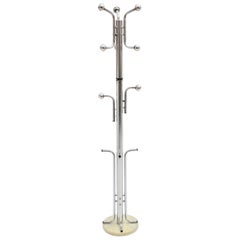 Mid-Century Modern Chromed Vintage Coat Rack, circa 1970