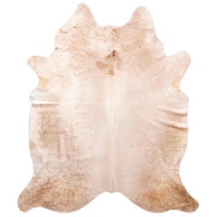 Transitional Natural Champagne Large Cowhide Rug