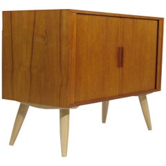 Retro Kai Kristiansen Teak Record or Entry Cabinet