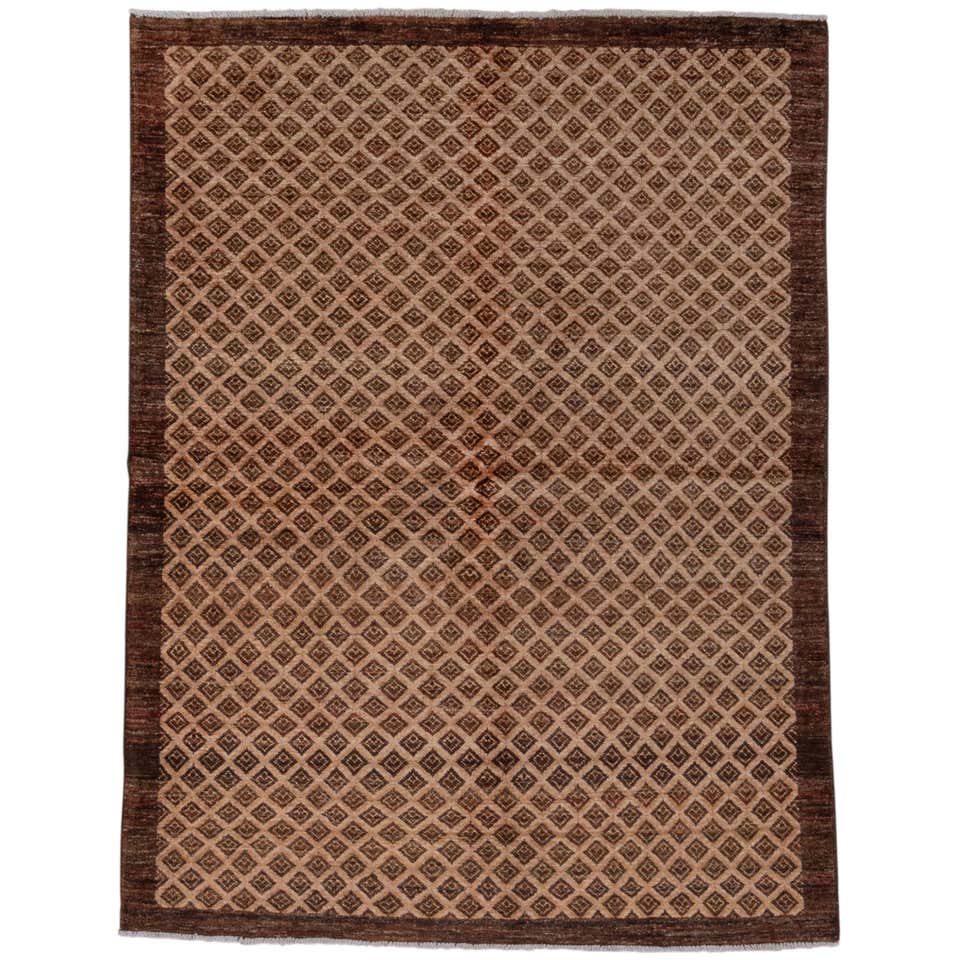 Afghan Gabbeh Rug, Diamond Pattern, Colorful For Sale at 1stDibs