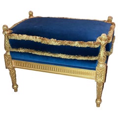 Regency Style Carved Giltwood Bench
