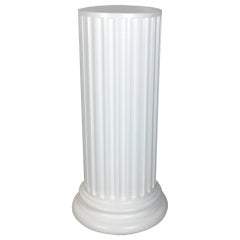 Large Scale Plaster Ionic Column Pedestal
