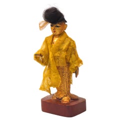 Late 19th-Early 20th Century Burmese Nat-Pwe Standing Female Figure