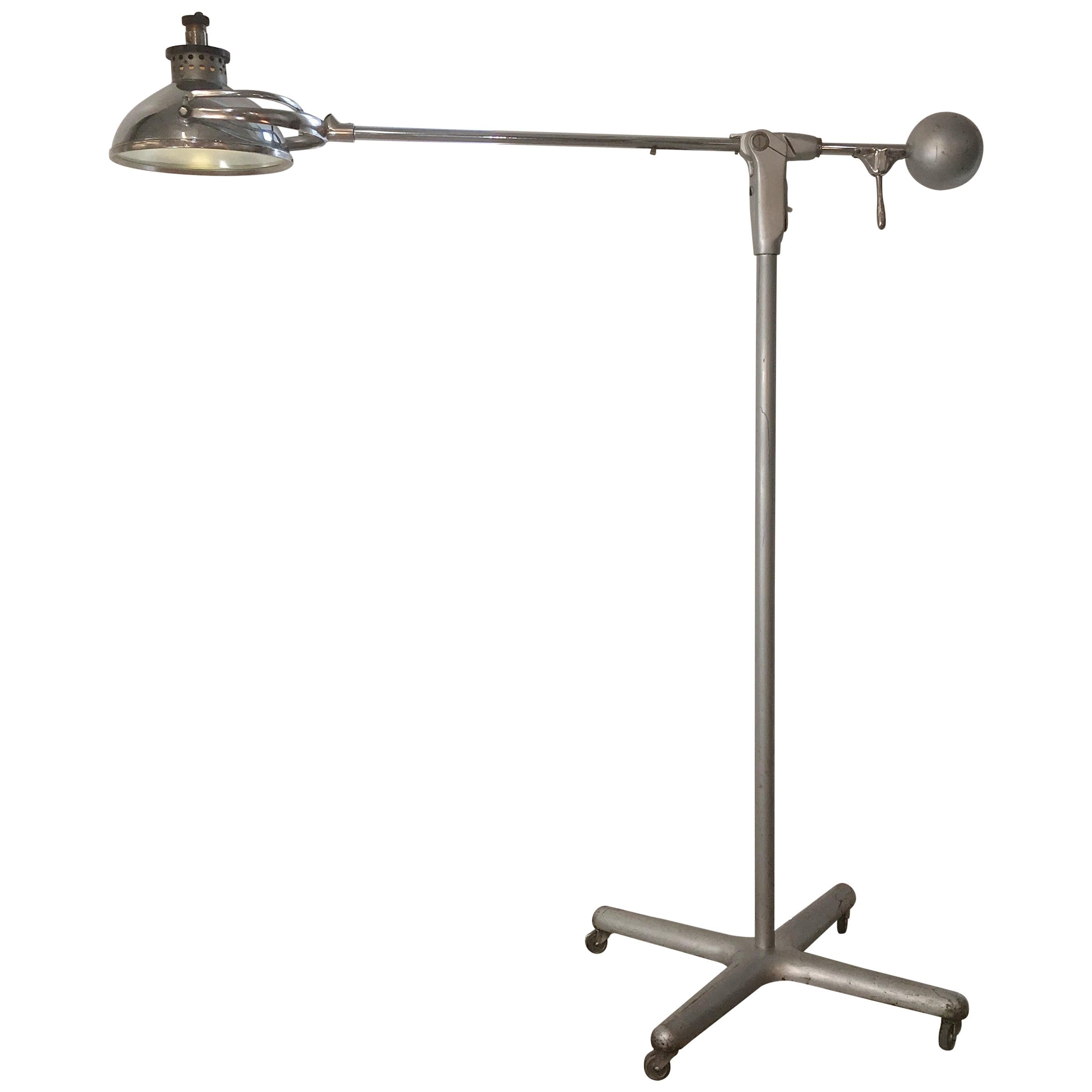 1940s Wilmot Castle Articulating Counterbalance Surgical Lamp