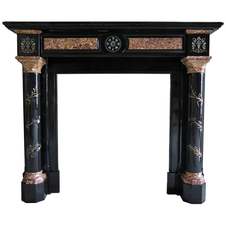 Embassy-Quality Charles X Marble Fireplace, Paris, Early 19th Century For Sale
