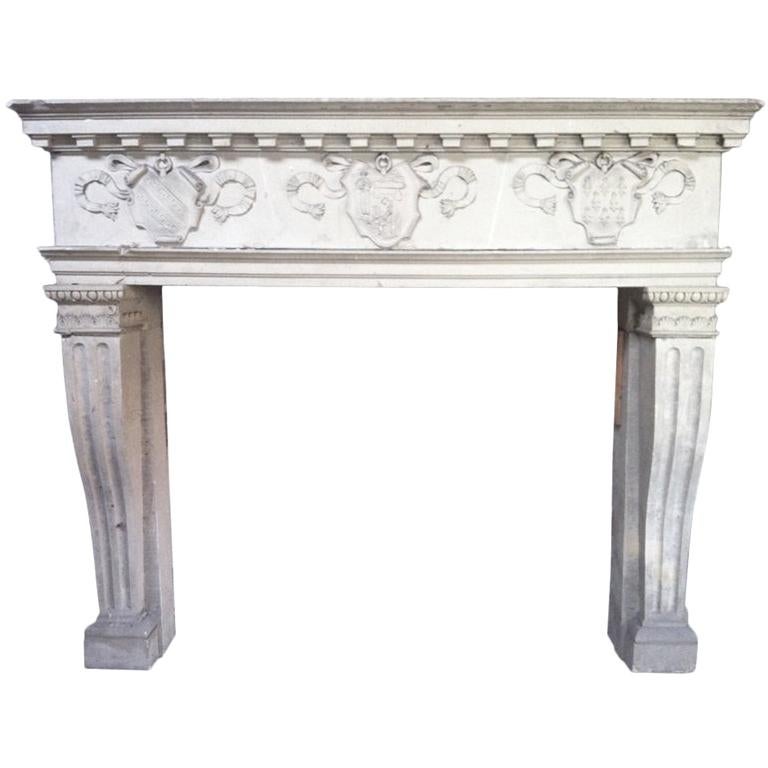 Chateau Fireplace Renaissance Style 19th Century, France For Sale