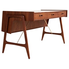 Midcentury Desk in Teak by Arne Wahl Iversen, 1960s