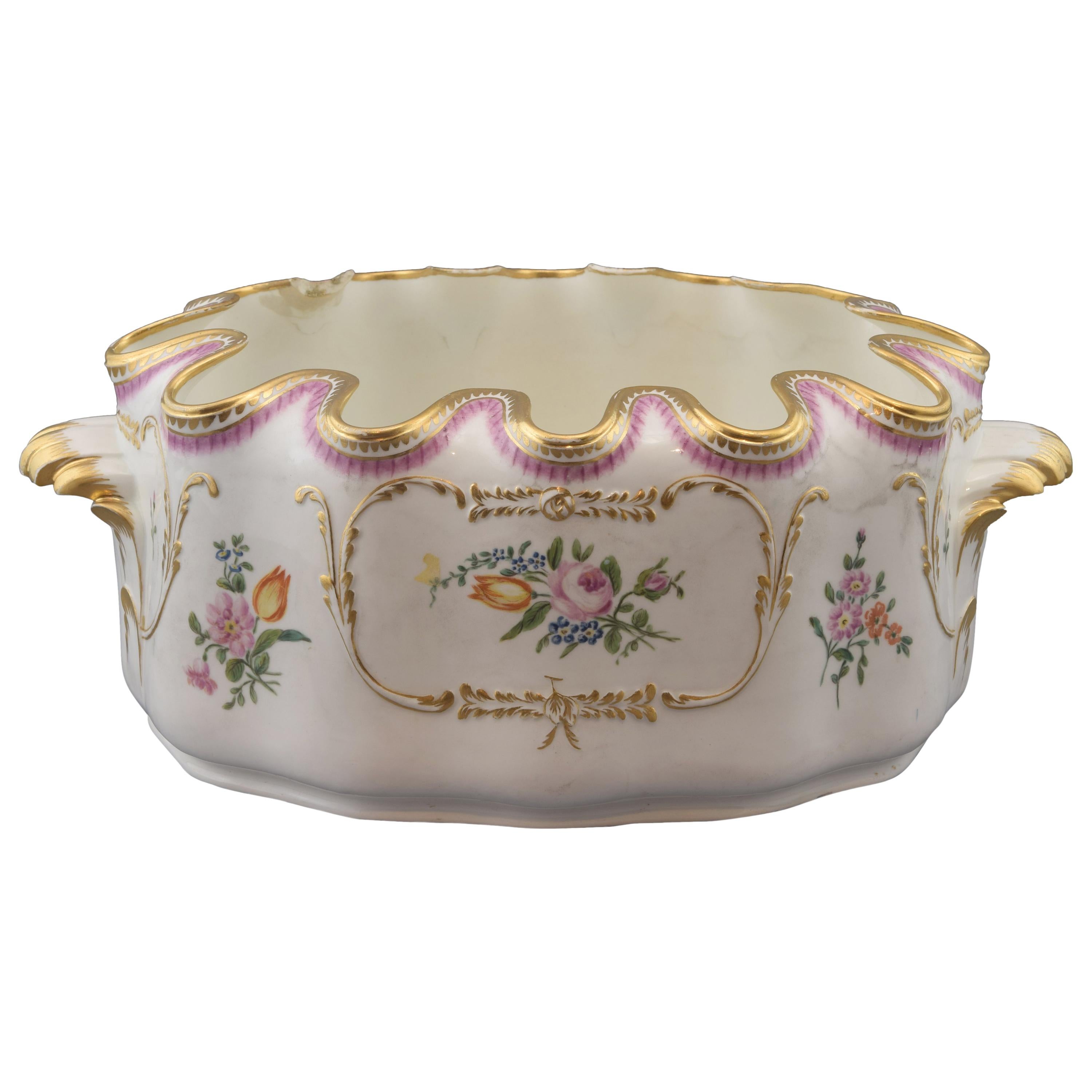 Cup Cooler, with Marks, Royal Porcelain Factory of Buen Retiro, Madrid For Sale