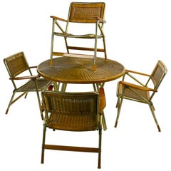 Vintage Chic Dining Patio Set by Telescope Chair Company