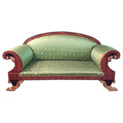 20th Century Empire Style Palisander Swan Sofa