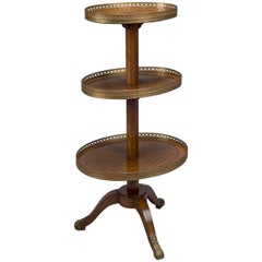 Louis XVI Style Oval Three-Tier Gueridon after Martin Carlin, circa 1870