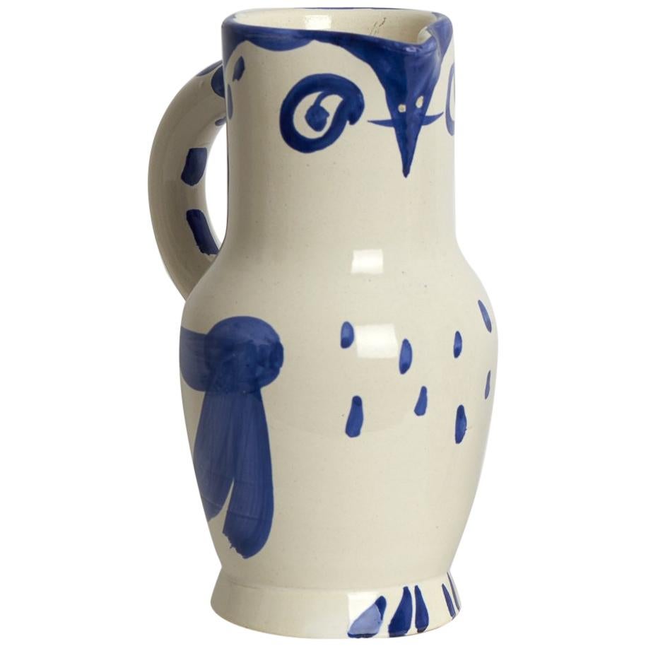 Picasso Edition Madoura Turned Pitcher "Owl", 1954