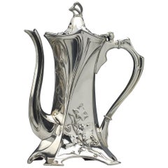 WMF Art Nouveau Silver Plate Coffee Pot, circa 1910