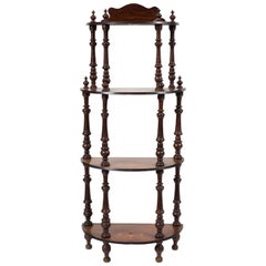 Ancient Étagère in Walnut, Italy, 19th Century