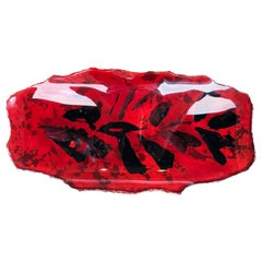 Red Fontana Arte Centrepiece or Wall Decoration by Dube’