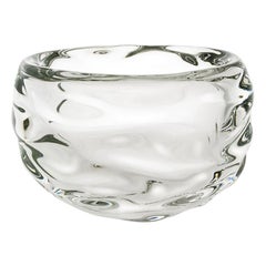 Clear Happy Bowl, Hand Blown Glass by Siemon & Salazar - Made to Order