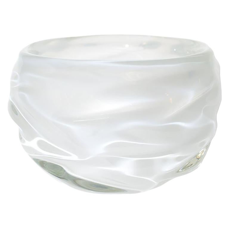 Decorative Glass Bowl, Alabaster Happy Bowl by Siemon & Salazar, in Stock