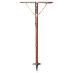 English Bamboo Walking Stick with Seat or Hunting Seat