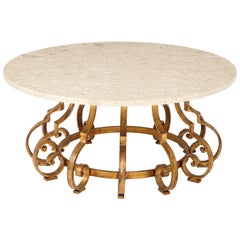 Hollywood Regency Style Gilt Table by Palladio