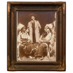 Antique Original Buffalo Bill Cody, Chief Red Cloud, American Horse Photograph