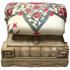 Vintage Suzani Foot Stool