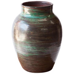 French 1960s Large Ceramic Vase