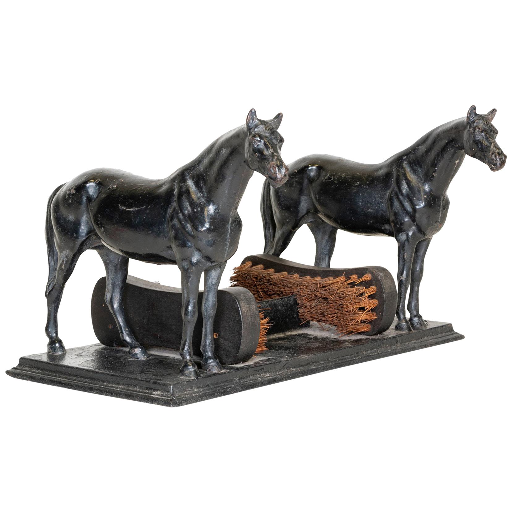 Cast Iron Horse Boot Scraper at 1stDibs