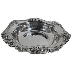 Pretty Antique Gorham Sterling Silver Berry Bowl