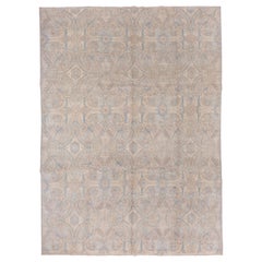 New Persian Kerman Carpet, Neutral 