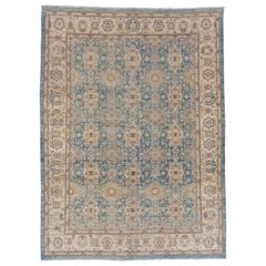 Blauer persischer Täbriz-Teppich