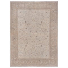 Neutral Persian Tabriz Carpet