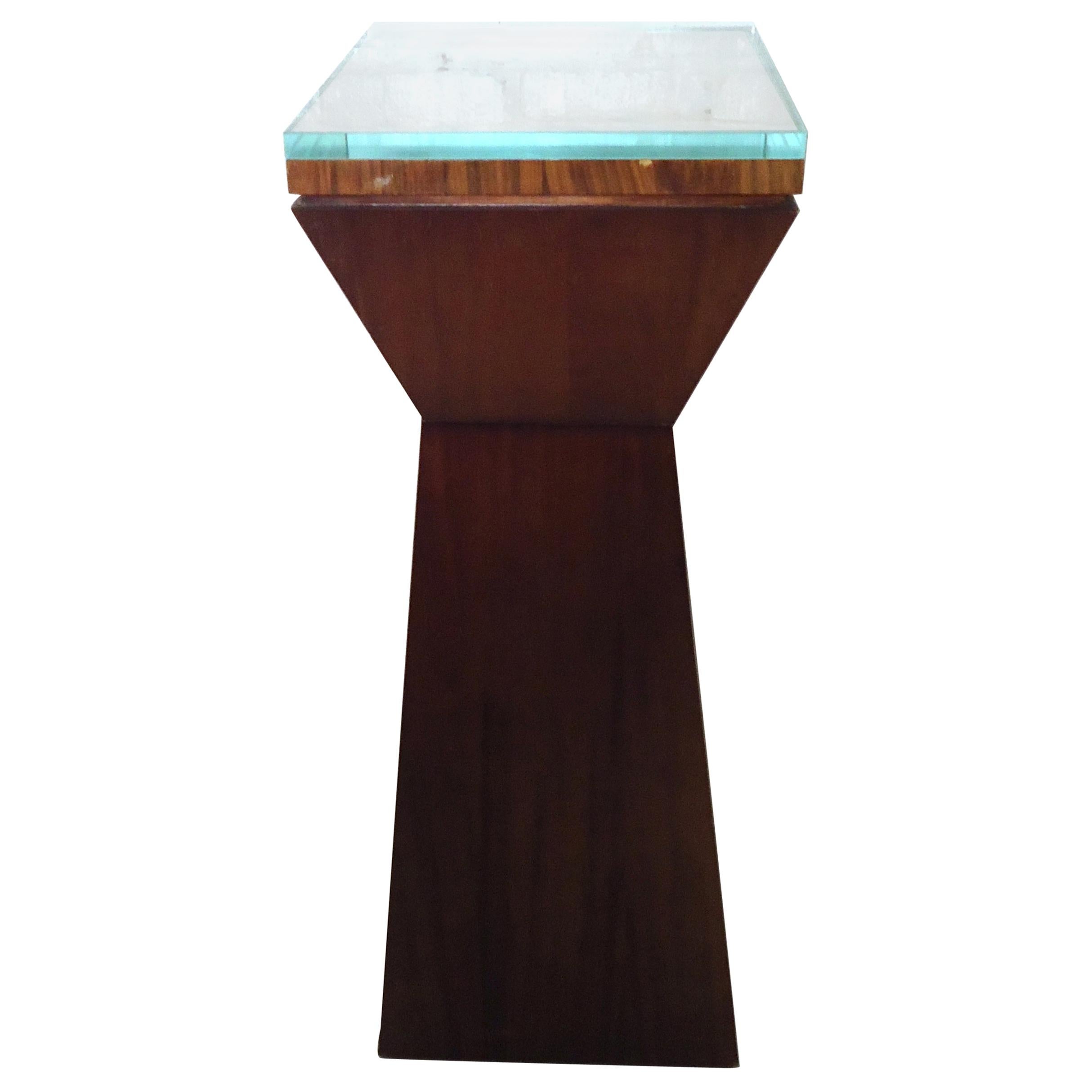 Mid-Century Modern Wood Pedestal