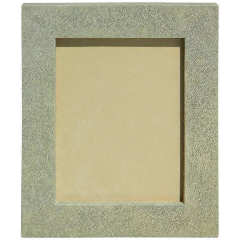 Beautiful Sage Shagreen Picture Frame For Sale at 1stdibs