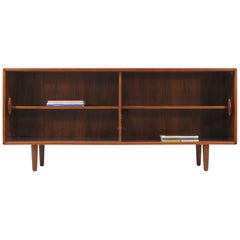 Danish Modern Rosewood and Glass Bookcase by Dyrlund
