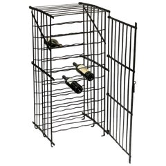 French Steel Wine Crate or Locker