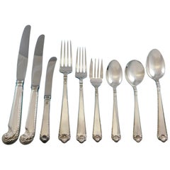 George II Rex by Birks Sterling Silver Flatware Set Service Dinner 69 Pieces