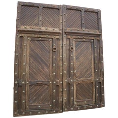 1950s Spanish Andalusian Main Door with Bronze Fittings