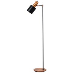 Brass ‘Studio’ Floor Lamp Designed by Jo Hammerborg for Fog and Mørup, Denmark