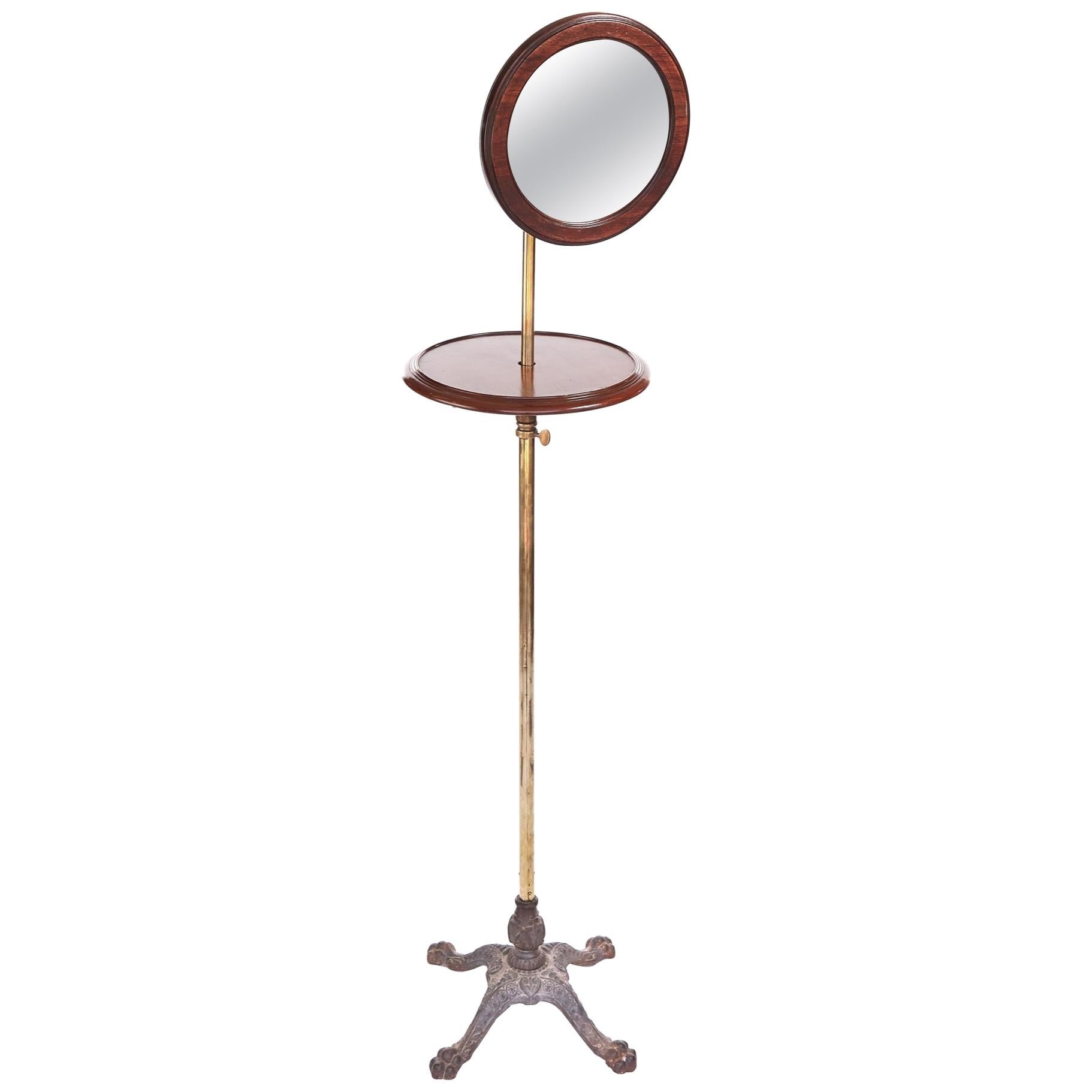 Fine Quality Antique Victorian Telescopic Shaving Stand For Sale