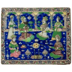 Qajar Polychrome Tile