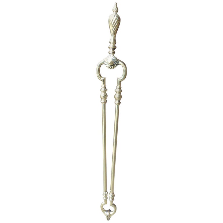 English Victorian Fireplace Tongs Or Fire Tongs For Sale At 1stdibs
