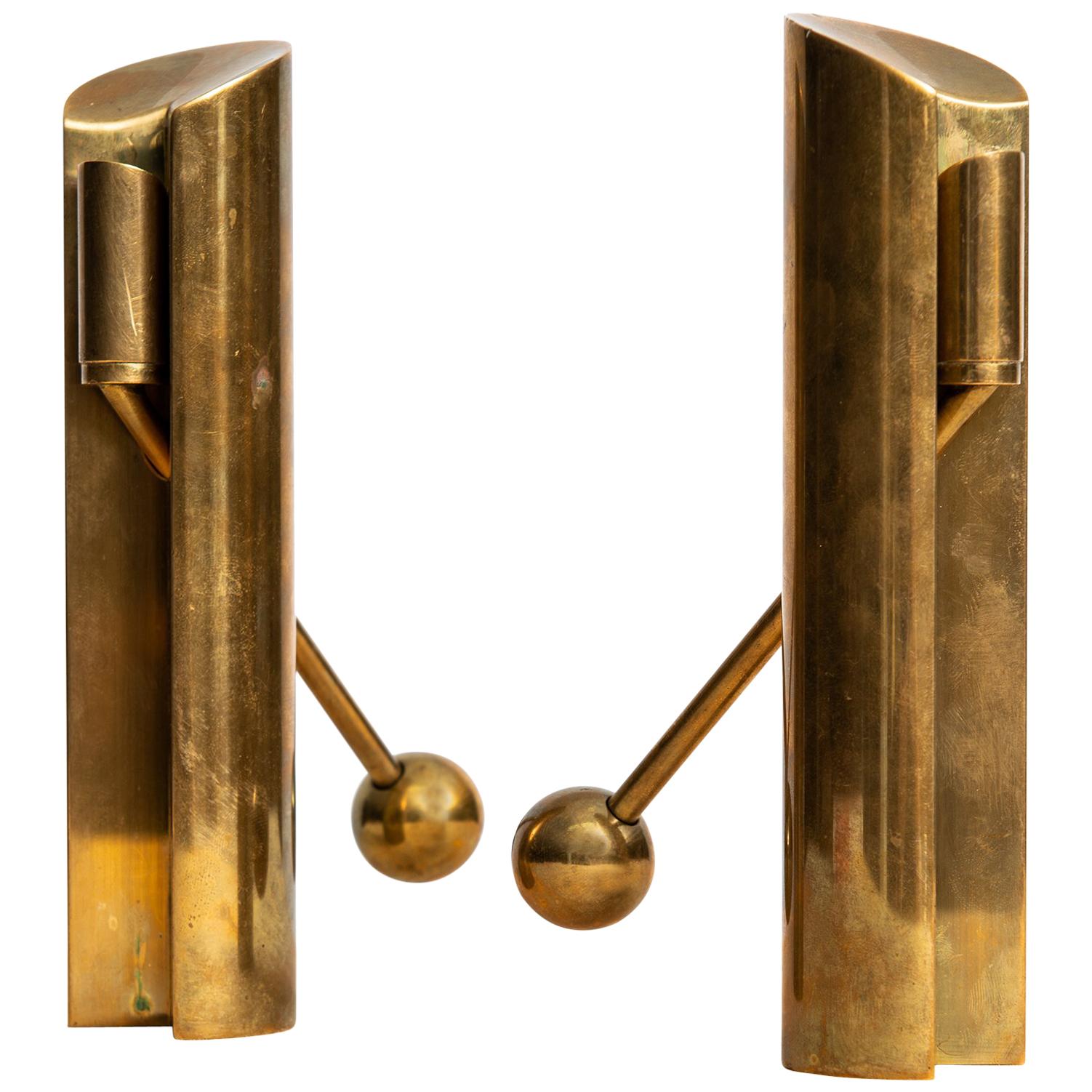 Pierre Forsell Candlesticks Model Variabel Produced by Skultuna in Sweden