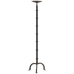 Large Candlestick in Wrought Iron Produced in Sweden