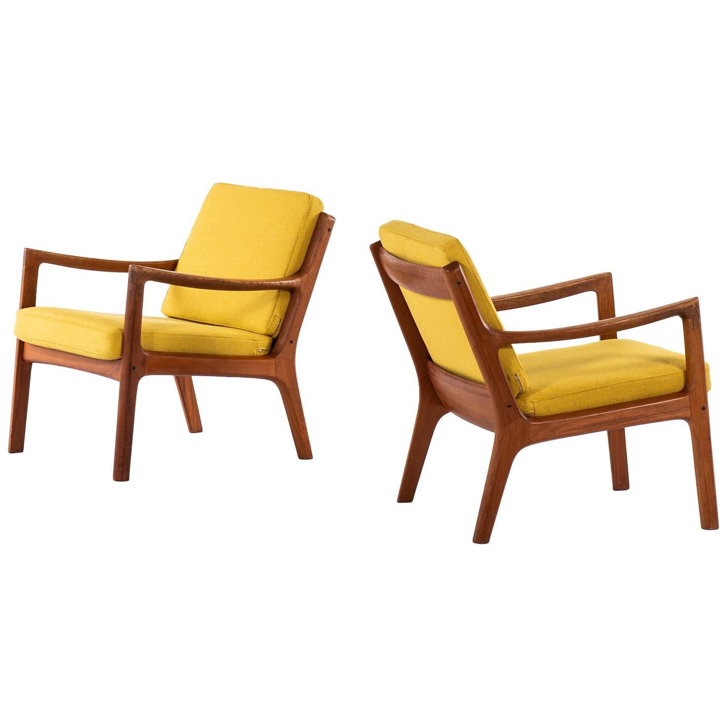 Ole Wanscher Easy Chairs Model Senator Produced by France & Son in Denmark